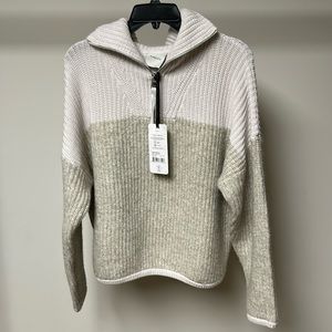 Varley Willard half zip nimbus cloud